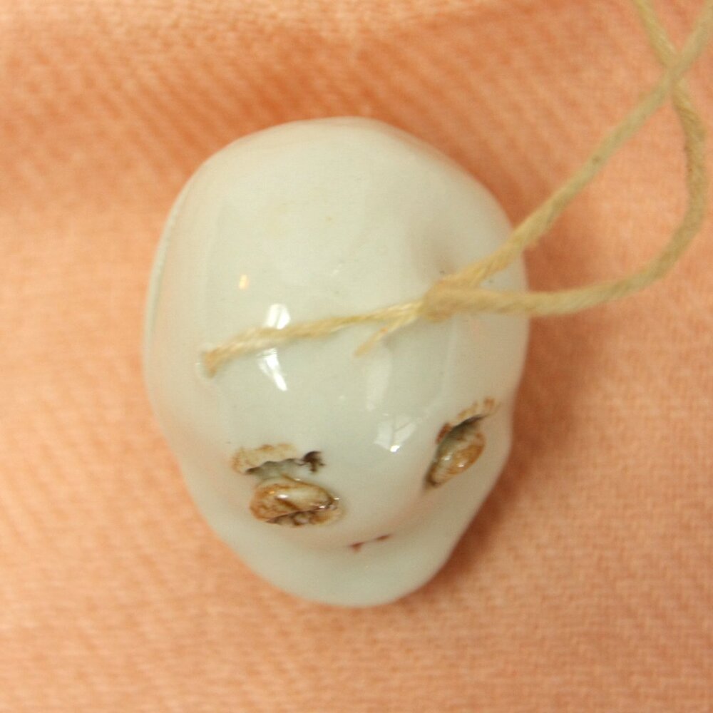 Handmade Ceramic Funny Face Head Chunky Statement Pendant Charm by The Muddler - Picture 5 of 7